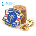 Wholesale cheap custom made metal soft enamel sports football club lapel pin badge